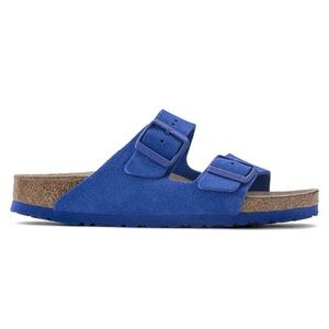 royal blue suede birkenstocks